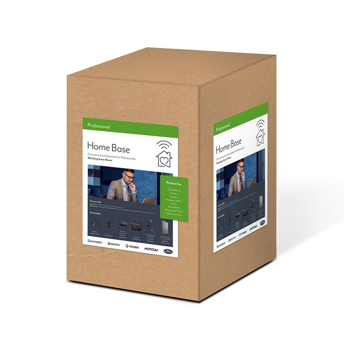 Saramonic Professional Home Base Kit Mobile Video Communications Bundle With Backdrop
