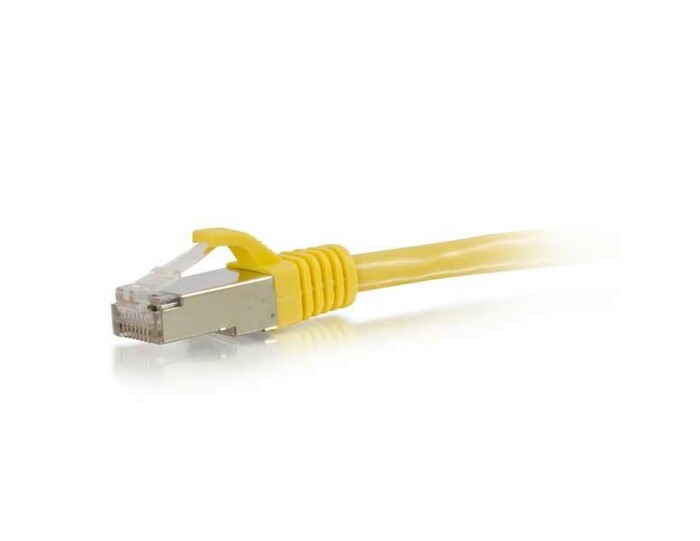 Cables To Go 00863-CTG Cat6 Cable, Snagless Shielded Ethernet, Yellow, 5ft