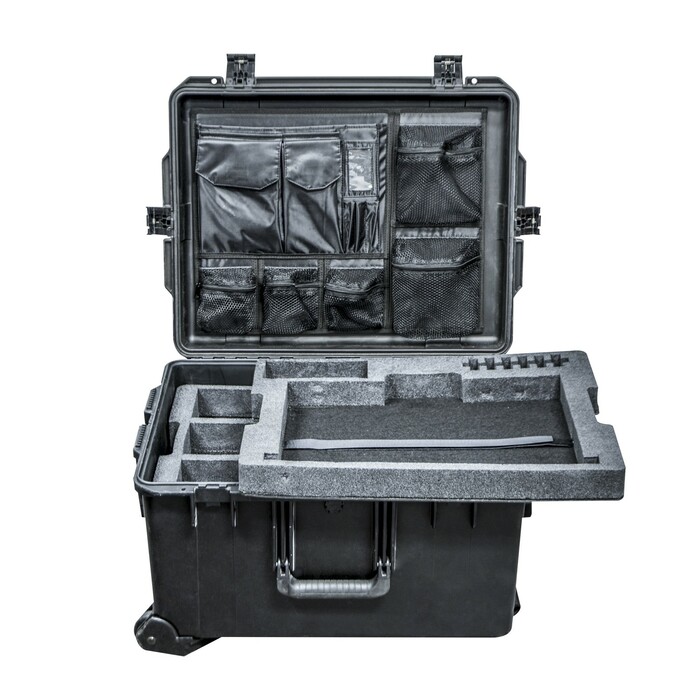 Pliant Technologies PAC-CC-6CASE CrewCom 6-Up Travel Case With Custom Foam And Lid Organizer