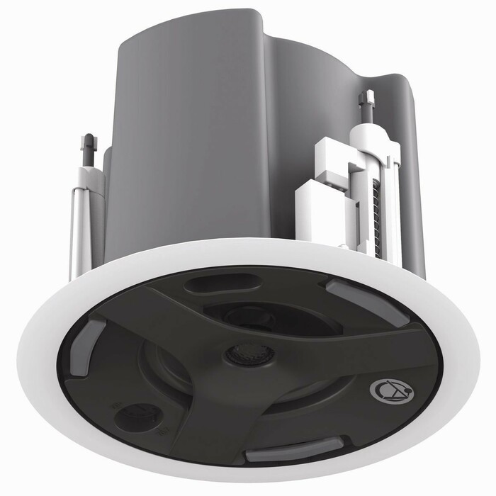 Atlas IED FAP43T-BEGR 4.5" Coaxial Ceiling Speaker, 70.7V/100V 32W, Black Round
