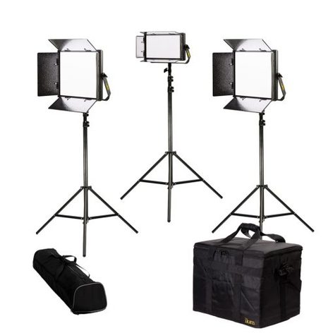 ikan LB-2F1H Lyra 3Point LED Soft Panel Light Kit W/ 2x LB10 And 1x LB5