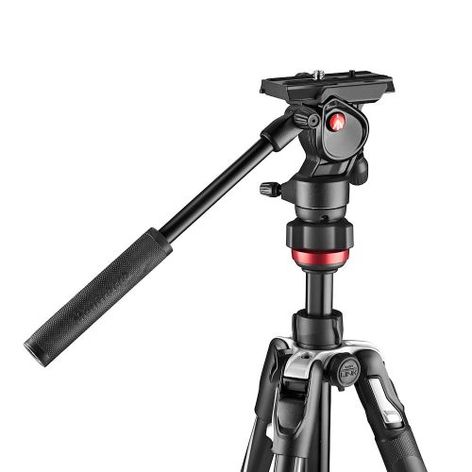 Manfrotto MVKBFRL-LIVEUS Aluminum Lever-Lock Tripod Kit With EasyLink & Case