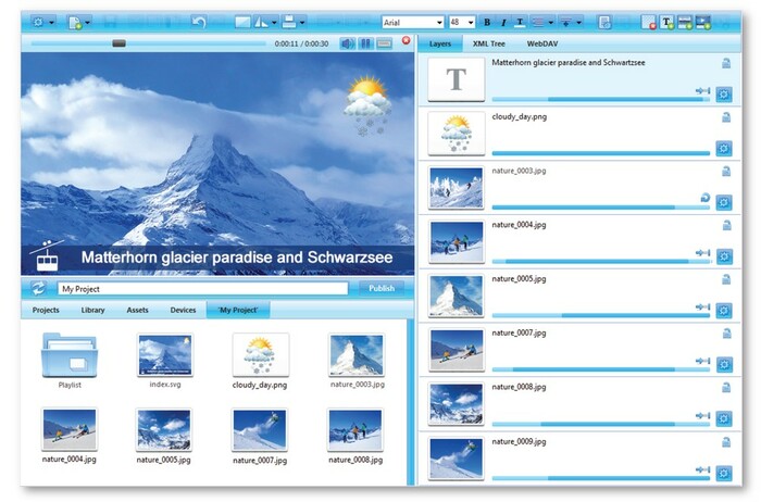 SpinetiX Elementi S Standard Digital Signage Software For Windows