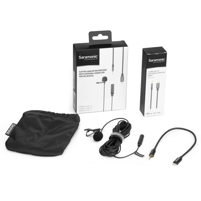 Saramonic LAVMICROU1B Omnidirectional Lav Mic With 6m Cable For IOS Devices