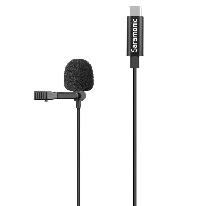 Saramonic LAVMICROU3A Omnidirectional Lav Mic With 2m USB-C Cable