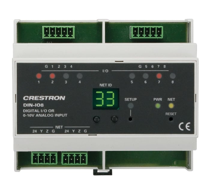 Crestron DIN-IO8 DIN Rail Versiport Module