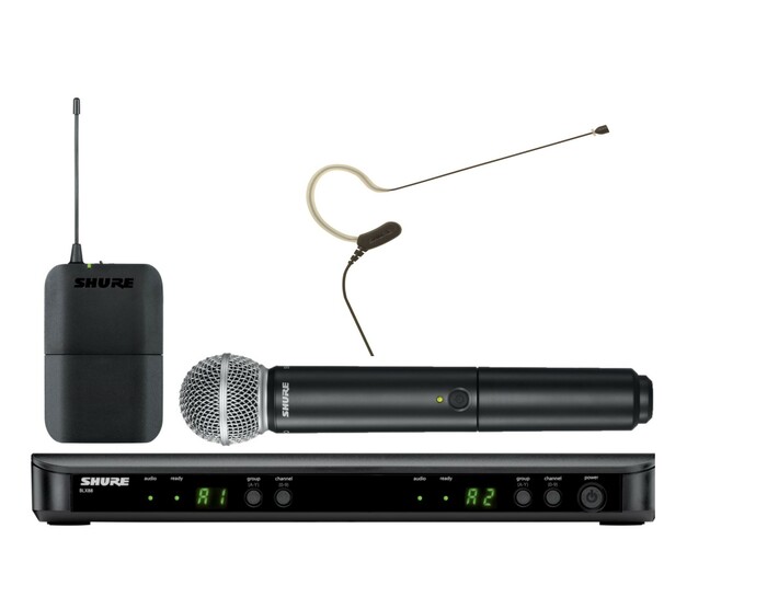 Shure BLX1288/MX53 Wireless Combo System With SM58 Handheld And MX153 Earset