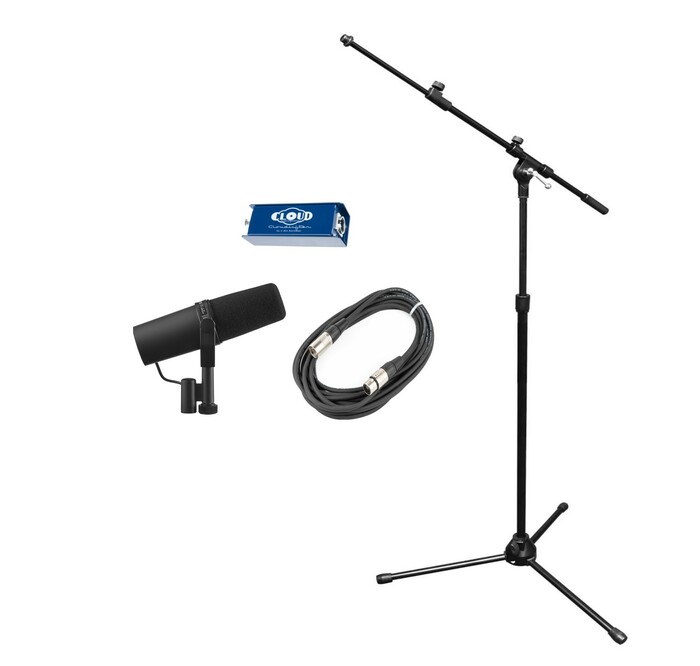 Shure Sm7b Cl1 K Sm7b Dynamic Mic Cloudlifter Preamp Cable Boom Stand Full Compass Systems