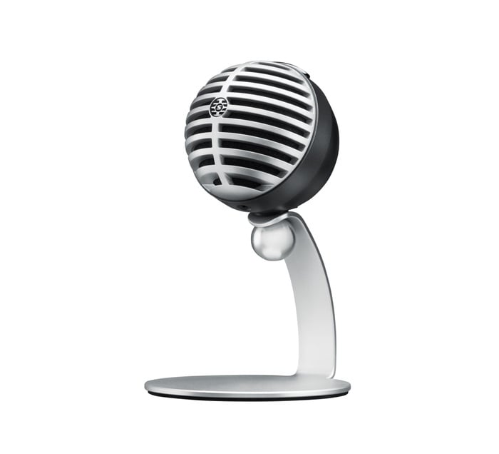 Shure MV5-DIG Digital Condenser Microphone, Silver