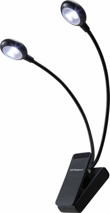 Roland LCL-15 Dual White LED Clip Light With Adjustable Gooseneck Arms