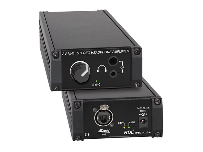 RDL AV-NH1 Network To Stereo Headphone Amplifier