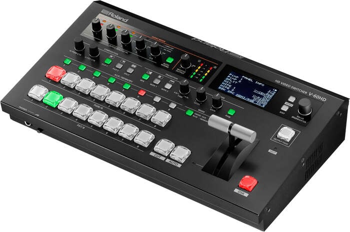 Roland Professional A/V V-60HD STR Multi-Format HD Switcher With UVC-01 HDMI To USB 3.0 Encoder