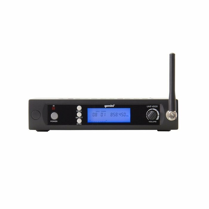 Gemini UHF-6100HL Single Channel Wireless UHF PLL System - Headset/Lavalier