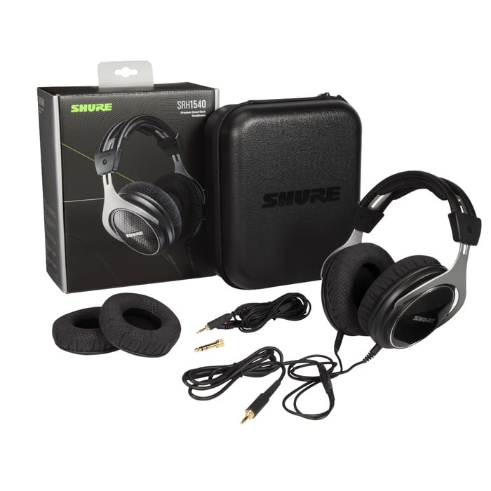 Shure SRH1540 Professional Closed-Back Headphones And Detachable Cable
