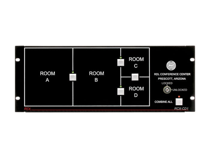 RDL RCX-CD1L Remote Control For RCX-5C Room Combiner With Key Lock