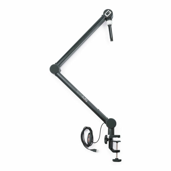 Gator GFWMICBCBM4000 Desktop-Mount Boom Stand With LED Light