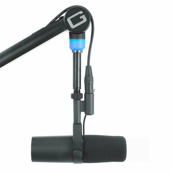 Gator GFWMICBCBM4000 Desktop-Mount Boom Stand With LED Light