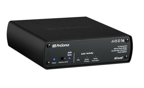 PreSonus AVB-D 16 16-Channel Input/Output AVB To Dante Bridge