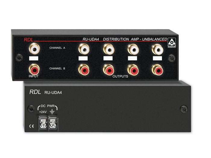 RDL RUUDA4 1x4 Distribution Amp, Unbalanced