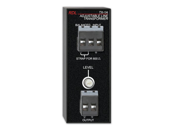 RDL TX1A Balanced To Unbalanced Transformer, Adjustable