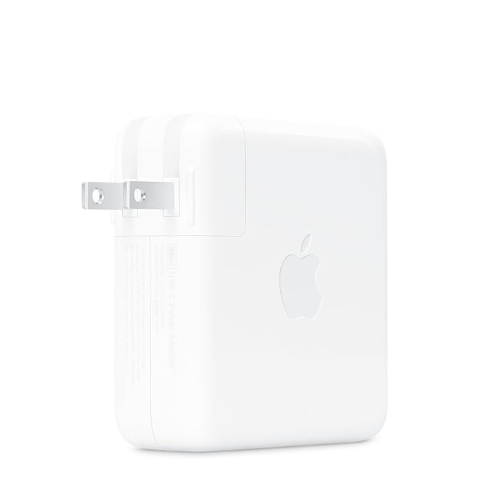 Apple APPLEUSBC96W Apple 96W USB-C Power Adapter - 5 V DC Output Aluminum 24Bit