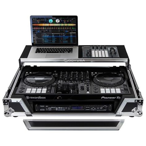 Odyssey FZGSDDJ1000W1 DDJ-1000 / DDJ-1000SRT Flight Case, 1U Rack, Glide Platform