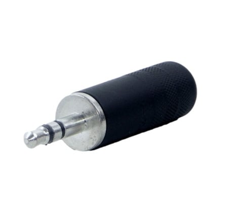 Switchcraft 35HDBNS 3.5mm Straight Stereo Plug (Tin Finger, Black Handle)