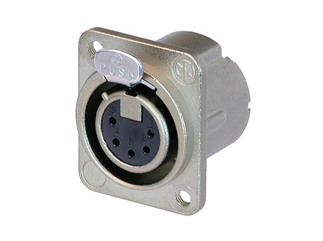 Neutrik NC5FD-LX-M3 Receptacle DLX Series 5 Pin Female - Solder - Nickel/silver,