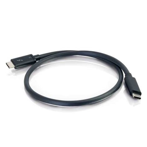 Cables To Go 28840 1.5' Thunderbolt 3 Cable, 40Gbps, USB-C Male To USB-C Male