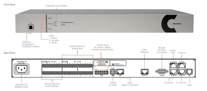 ClearOne 910-3200-009 CONVERGE Pro 2 128VT