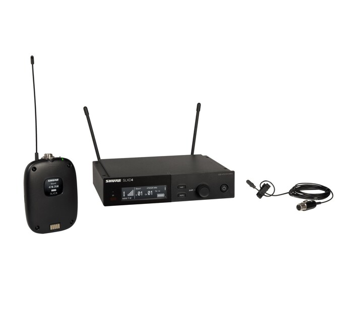 Shure SLXD14/DL4 Wireless System With Bodypack Transmitter And Lavalier Microphone