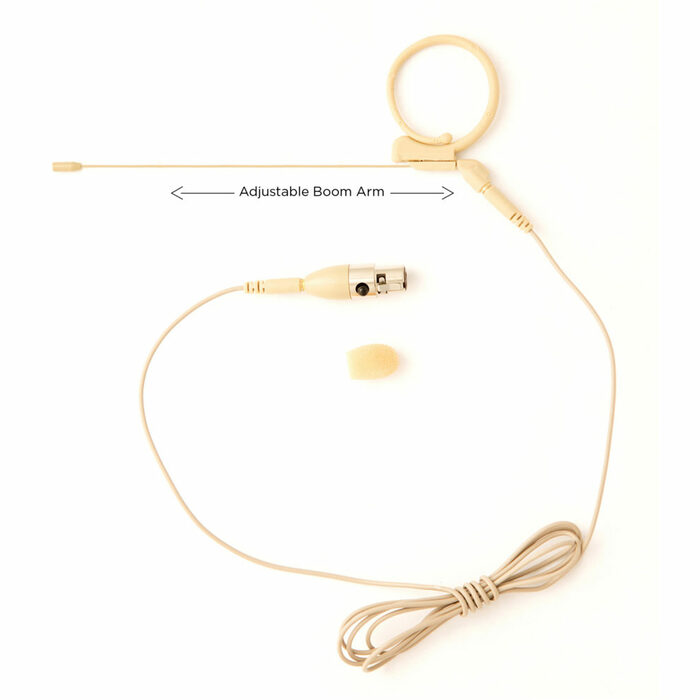 Audix HT7BG4P Omnidirectional Headset Mic With TA4F Connector, Beige