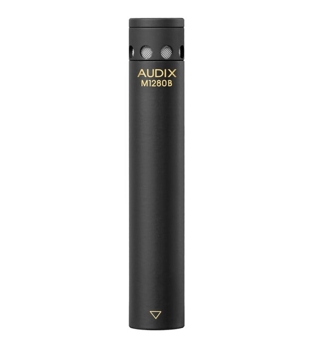 Audix M1280B Miniature Cardioid Condenser Mic With Extended Frequency Response, Black