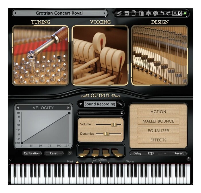 Pianoteq Grotrian Physically Modeled Grotrian Concert Royal Grand Piano [Virtual]