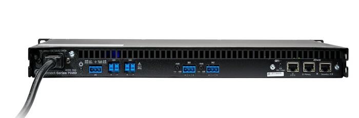 LEA Professional CONNECT 702D 2 Channel X 700W @ 4/8 Ohms, 70/100V Smart Amplifier W/ Dante, DSP, Wi-Fi Or FAST Ethernet Connectivity, IoT-Enabled, 1 RU