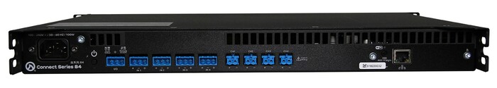 LEA Professional CONNECT 84 4 Channel X 80W @ 4/8 Ohms, 70/100V Smart Amplifier W/ DSP, Wi-Fi Or FAST Ethernet Connectivity, IoT-Enabled, 1 RU