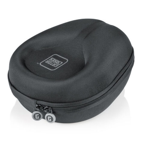 Gator G-HEADPHONE-CASE Molded Case For Folding & Non-Folding Headphones – Black