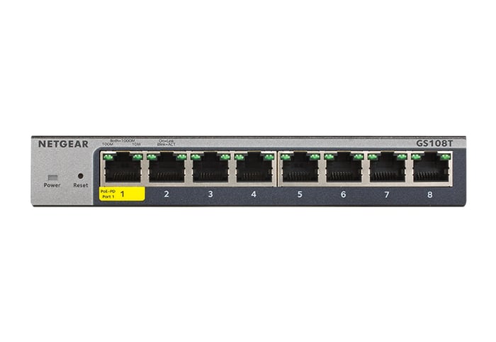Netgear GS108T-300NAS 8-Port Gigabit Ethernet Smart Managed Pro Switch