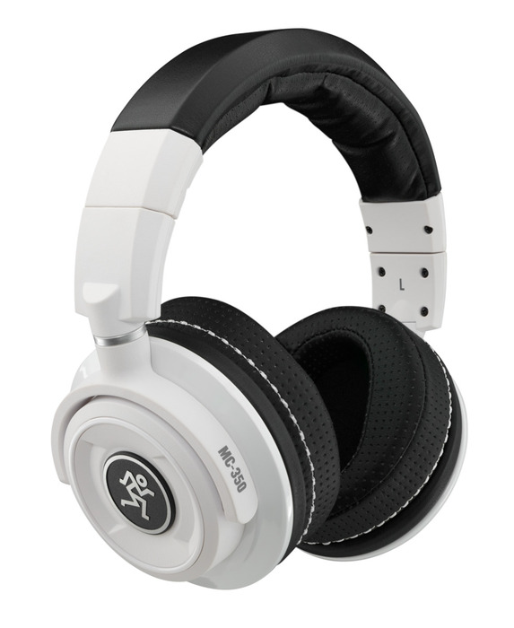 Mackie MC-350-LTD-WHT Professional Closed-Back Monitor Headphones, White