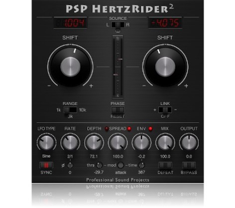 PSP PSP-HERTZRIDER-2 Frequency Shifter Plugin [Virtual]