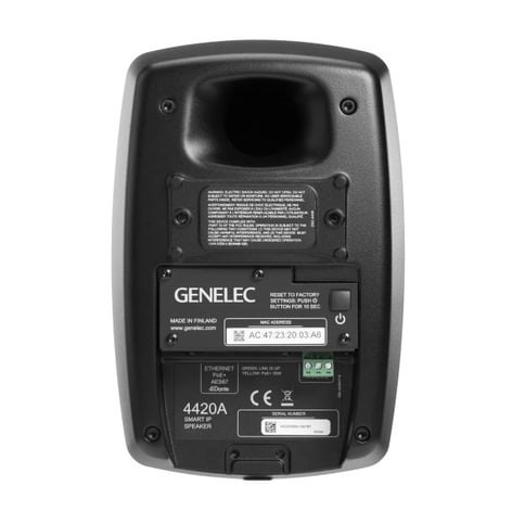 Genelec 4420A 4" LF And 0.75" PoE Audio Over IP. Dante1/AES67