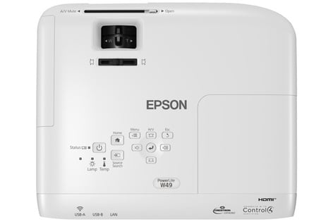 Epson PowerLite W49 3800 Lumens WXGA 3LCD Projector