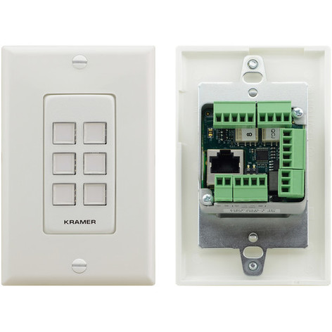 Kramer RC-306/US-D 6–Button Ethernet And KNET 1-Gang Control Keypad, PoE