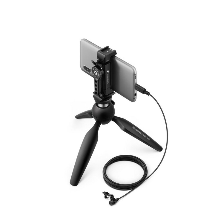 Sennheiser XS-LAV-MOBILE-KIT XS Lav USB-C Microphone With PIXI Tripod, Smartphone Clamp