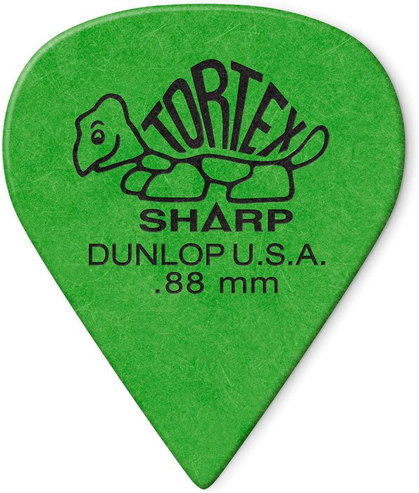 Dunlop 412P Tortex Sharp Guitar Picks, 12-pack