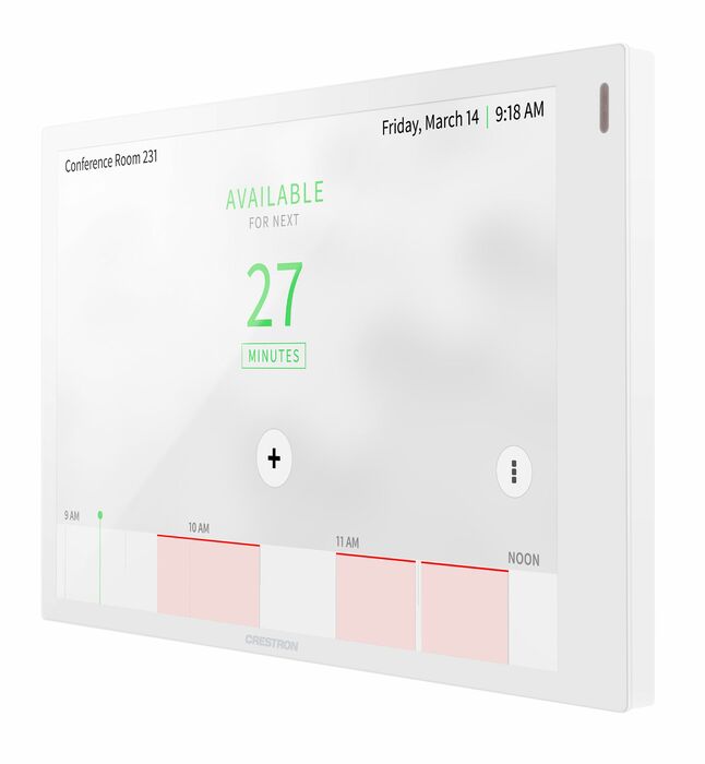 Crestron TSW-770-W-S 7" Wall Mount Touch Screen, White Smooth