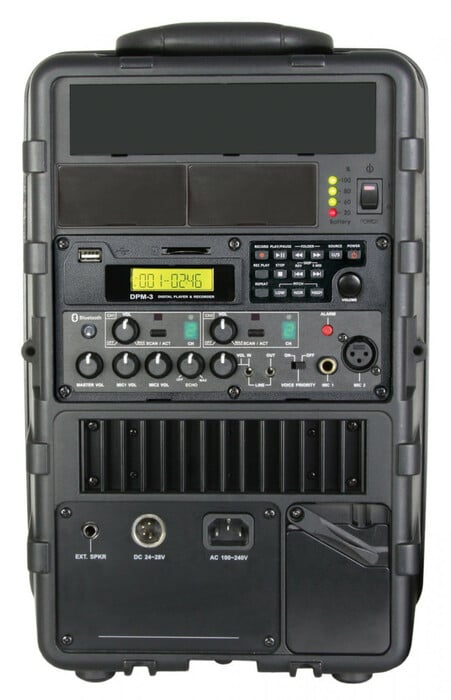 MIPRO MA-505BRR2DPM3 145W Portable PA System With Dual Wireless Receiver