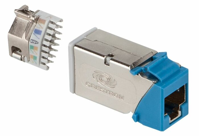 Crestron DM-CONN-ULTRA-RECP50 DigitalMedia™ Ultra Keystone RJ45 Jack, 50-Pack W/Terminatio