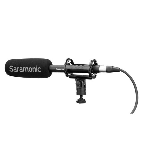 Saramonic SOUNDBIRDT3 Shotgun Microphone W/Li-Ion Battery, Shock Mount, Windscreen