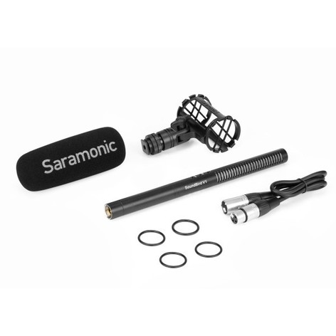 Saramonic SOUNDBIRDV1 Supercardioid Shotgun Microphone W/Shock Mount, Windscreen